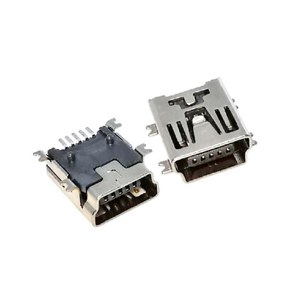10Pcs Mini USB 5 Pin Type B Female SMT SMD Socket Connector Short Body