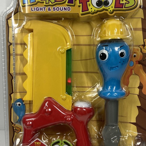 Licht & Sound handliche Werkzeuge Spielzeug Hammer, Schraubenschlüssel, Säge & Schraubendreher - Bild 3 von 4