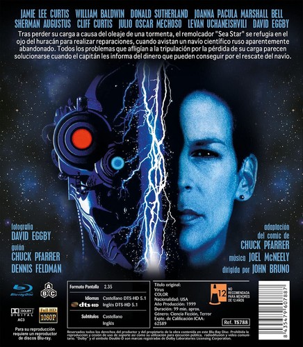 VIRUS *1999 / Jamie Lee Curtis / Donald* NEW RB Blu Ray **FREE TRACKED POSTAGE** - Picture 2 of 2