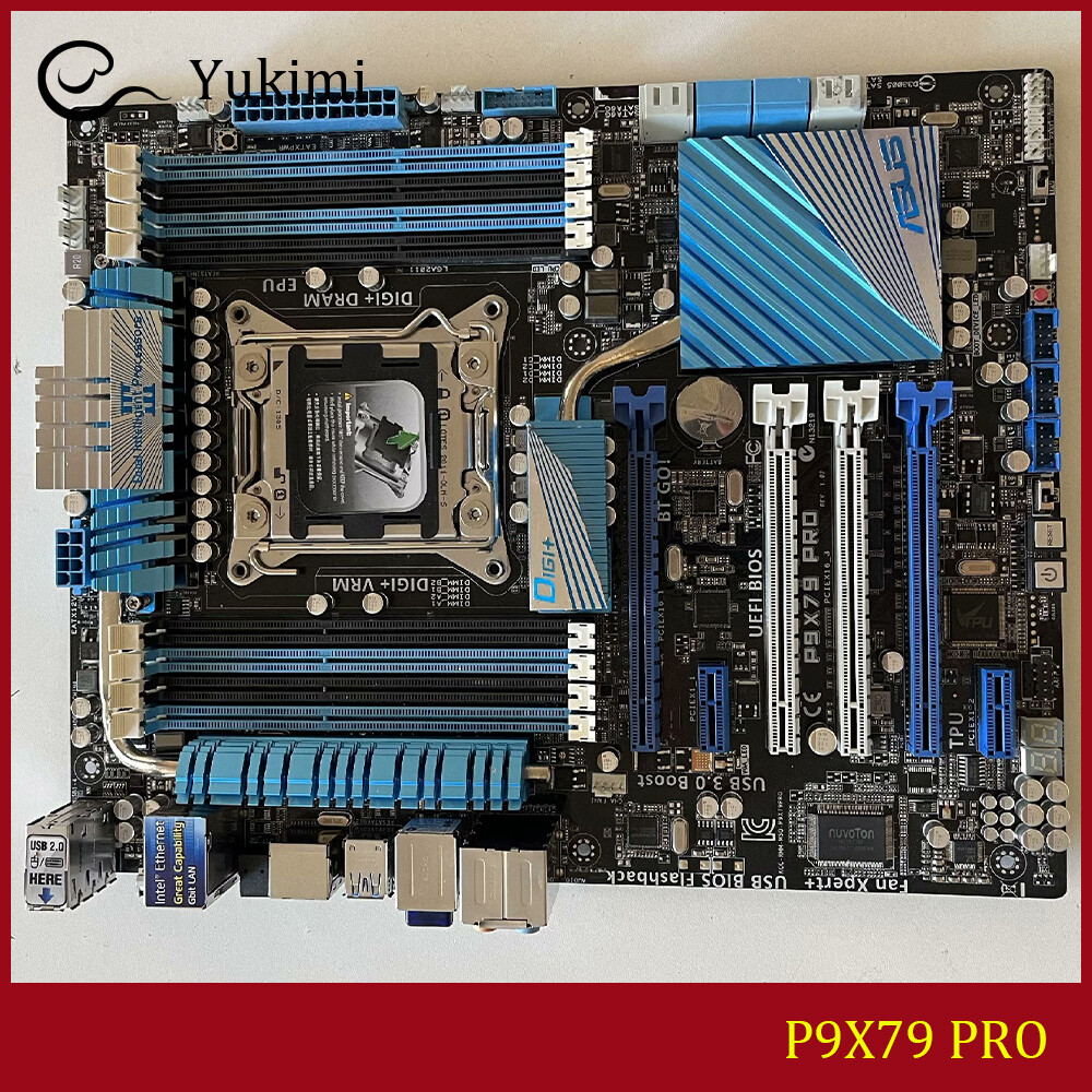 FOR ASUS P9X79 PRO DDR3*8 LGA 2011 64GB Core i7 Intel ATX