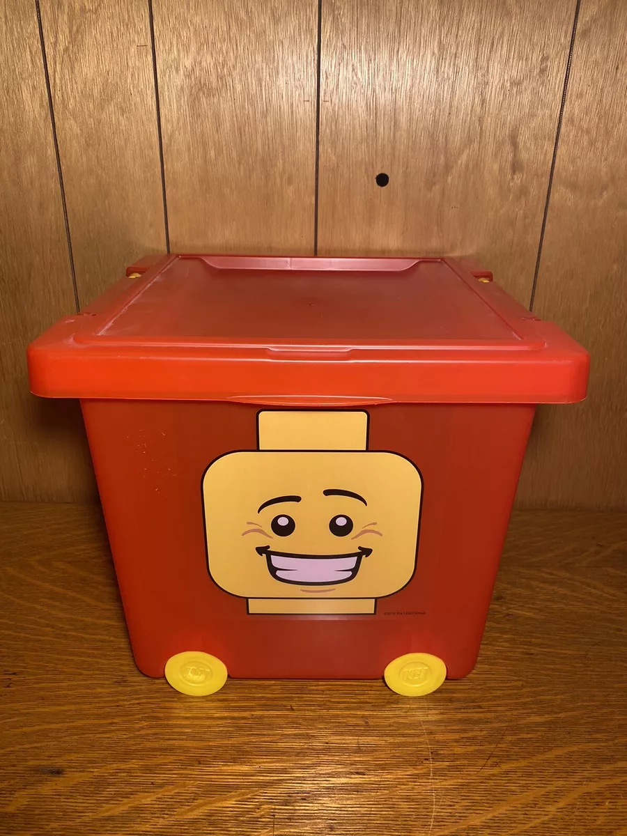 LEGO Red Storage Container/Bin with Wheels & Handles 21.5 Qtz