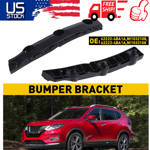 Front Left Right Bumper Brackets Support Retainer For Nissan Rogue SUV 2014-2019 - Picture 20 of 20