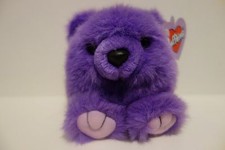 Puffkins Stuffed Violet Purple Bear Swibco