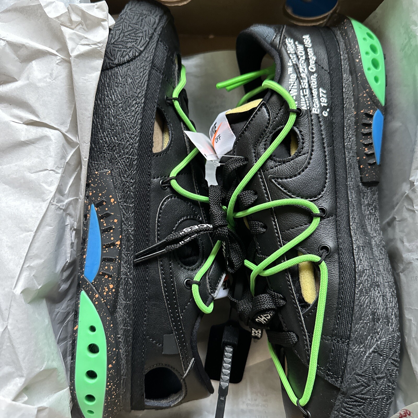 OFF WHITE X NIKE Taglia 10 Nike blazer basso x bianco sporco nero 2022