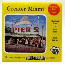 View-Master 163, 165, 395, Greater Miami FL, S3 Packet 1955, NEW SEALED MINT