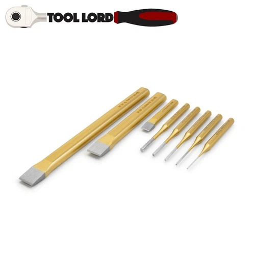 Rennsteig 8 Piece Cold Chisel & Pin Punch Set 1-6mm Made in Germany RCPFT8