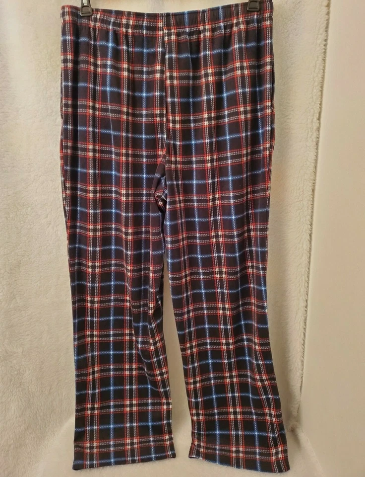 Weatherproof Mens Sleep Lounge Pants Size XL Multicolor Plaid Fleece - Image 4 of 4