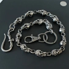 Womens Punk  Ghost Eagal Wallet Retro Metal Keychain Jeans Pants Chain Men Bag