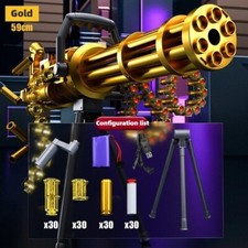 M134 Minigun Chaingun Toy electrical powered black gold 59CM Australia check siz