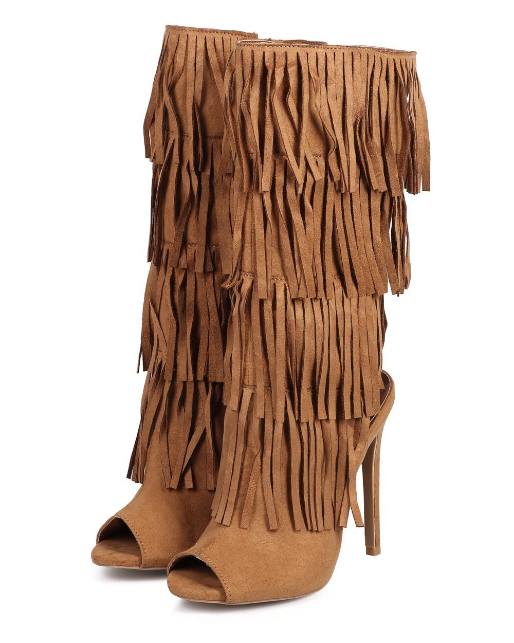layered stiletto boot