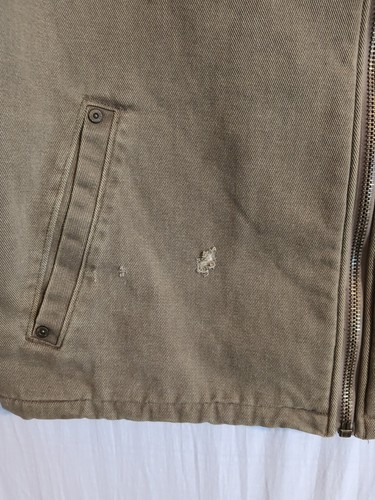 *Distressed* Vintage Woolrich Vest Canvas Fleece Men's XL - Picture 4 of 8