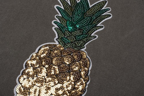 styleBREAKER bolsa para compras con aplicación de piña con lentejuelas, bolso - Imagen 11 de 13
