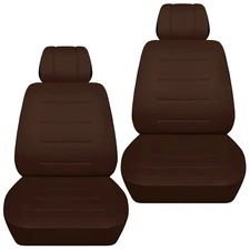 Front set car seat covers fits 2010-2020 Kia Soul     solid brown