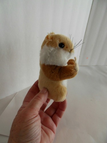 Steiff hamster with button flag stuffed animal made in Germany 1497 - Picture 3 of 4