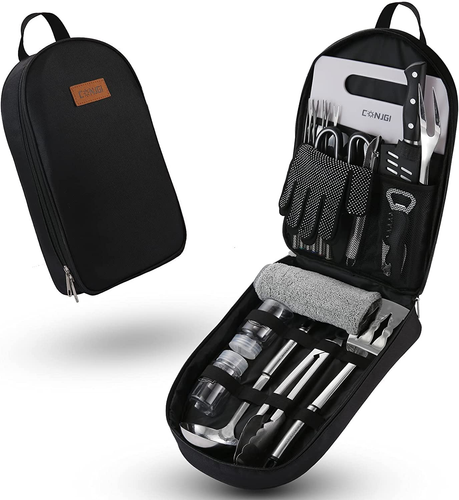 Camping Cookware Storage Bag - Camping Cooking Utensils Set Bag Camping Tool Por - Picture 4 of 12