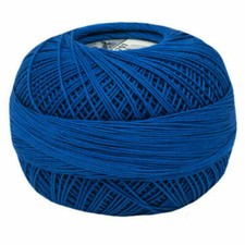 Lizbeth Egyptian Cotton Crochet Thread Size 20 Color 707 Dark Sky Blue