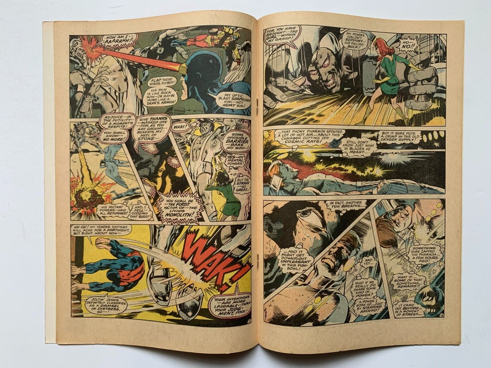 X-MEN #56, Marvel Comics, our grade 8.5-9.0, 1st Living Monolith, Intro  Havok