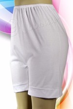 100 Cotton White Pettipants Bloomer Short 18" Length M L XL 2XL 3XL 4XL 5XL 857