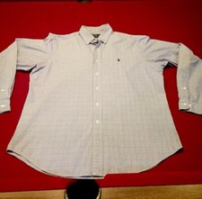 Ralph Lauren Polo Pony Size Large 16 1/2 Classic Fit Long Sleeve Striped Shirt