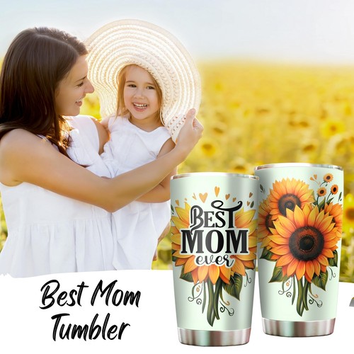 Best Mom Ever Mom Tumbler - Drinking Cup for Mom Gifts for Mom from Daughter Son - Picture 5 of 7