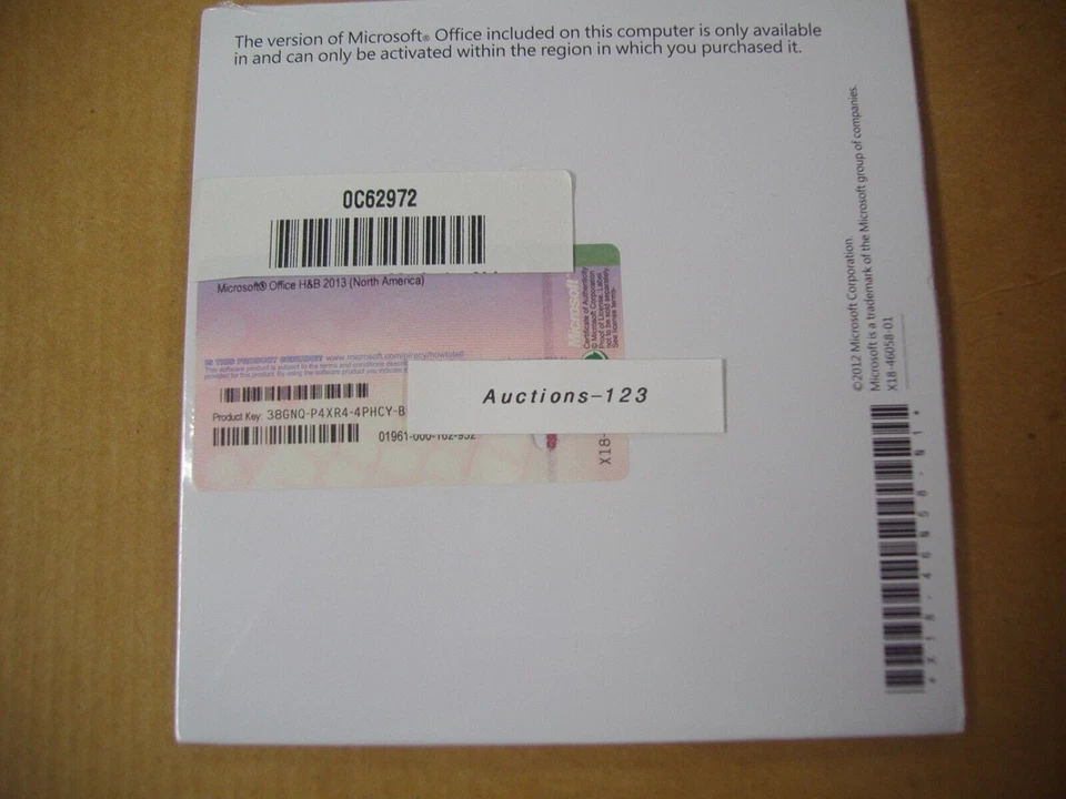 MS Microsoft Office 2013 Home and Business Full English DVD Version =NEW SEALED= - Image 3 of 4