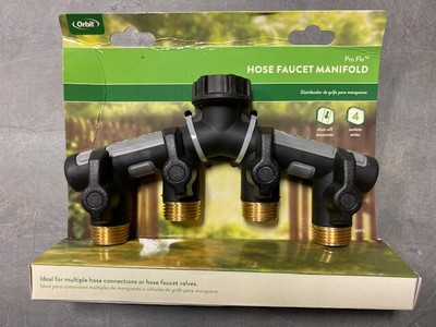 Orbit Irrigation Pro Flo Hose Faucet Manifold 4 Outlet 46878589704