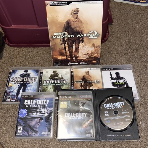 Call Of Duty Playstation 3 PS3 7 GAME Lot Bundle Black Ops Ghosts ...