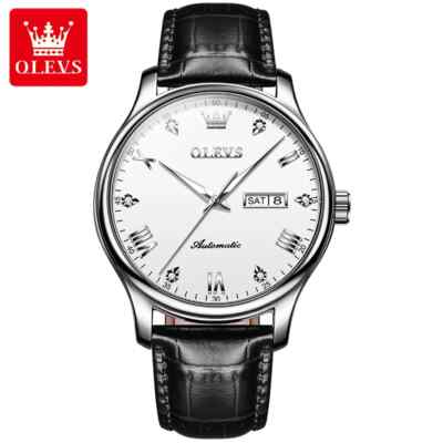 OLEVS Waterproof Luminous Luxury Diamonds Dials Men's Automatic Mechanical Watch