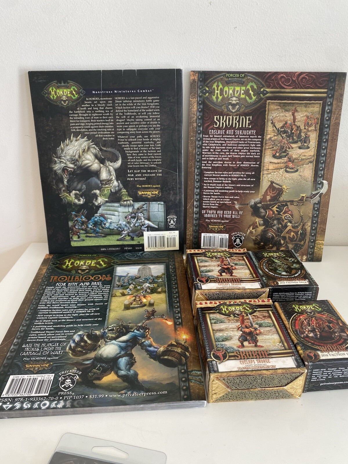 Privateer Press Hordes Primal Skorne Trollbloods Miniature Rulebook Big Lot!