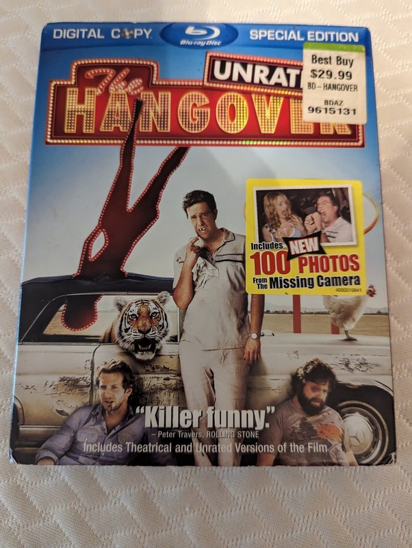 The Hangover (Blu-ray Disc, 2009, Rated/Unrated)
