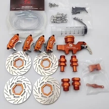 FID Racing 4 Wheel Hydraulic Disc Brake System for HPI KM Rovan baja 5B RC CAR
