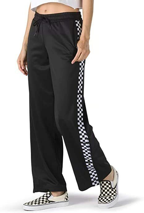 Vans Women's Black/White Checkerboard Track Pants Vans Women's Black/White Checkerboard Track Pants