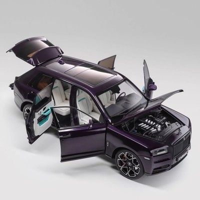 1/18 Rolls-Royce Cullinan BB Alloy Diecast Model Car Purple / Yellow Gifts