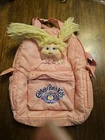 Vintage Cabbage Patch Kids Doll Pink Backpack Has Rips On Side Pockets & Inside