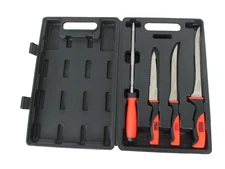ANGLERS CHOICE Portable Fish Cutting Station 3 Fillet Knives With Case Fishing