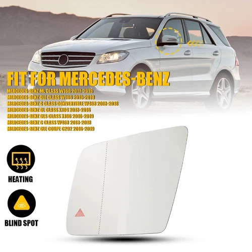 Driver Side Mirror Glass Heat W/Blind Spot for Mercedes W166 ML GLE GL GLS G W