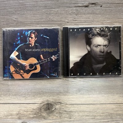 Bryan Adams Reckless & Unplugged Lot of 2 CD's
