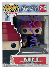 Mark Mothersbaugh Signed Funko Pop Figure Devo Whip It Autograph Beckett BAS COA