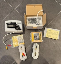 Q-See QM1201B Security Camera BNC/Power cables (Lot of 2 cameras and cables)