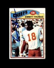 Emmitt Thomas Signed HOF 1977 Topps Kansas City Chiefs Autograph