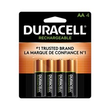 Duracell Rechargeable AA Batteries, Pack Of 4