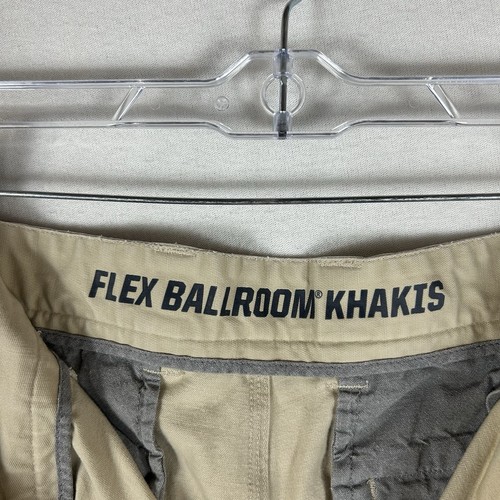 Duluth Flex Ballsaal Khakis Shorts Herren 34 lockere Passform flache Front Eingrifftaschen - Bild 3 von 10