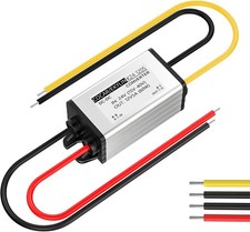 Waterproof 24V to 12V DC Power Adapter - 5A 60W for Vehicles Boats