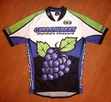 Louis Garneau Cycling Jersey Women's Size L Large Cycle Works Martha's Vineyard