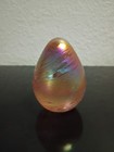Vintage OBG Pink Metalic  Iridescent Easter Egg Shaped Paperweight 1990 — photo 3