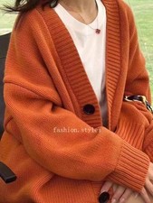 Winter Cardigan Women's 100 Wool Cashmere Autumn Sweater V-neck Coat Jacket