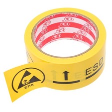 1 Roll Static Warning Tape Caution Sticker Self Adhesive Warning Decal