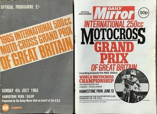 Two Hawkstone Park Motocross Grand Prix Programmes 1965 & 1982