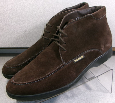STELIO MMMSBT90 MEN SHOE SIZE 8 M (EURO 7.5) BROWN SUEDE LACE-UP BY MEPHISTO