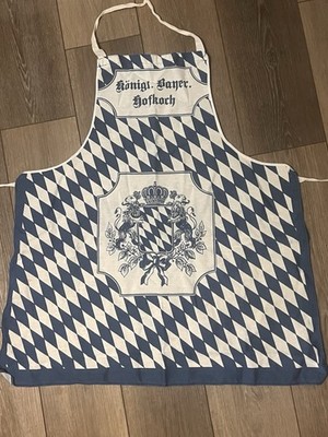 Vintage German Kitchen Apron Royal Court Chef